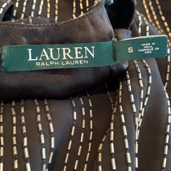 Ralph Lauren Sleeveless Formal, Beaded Top. Size S. - Picture 5 of 6